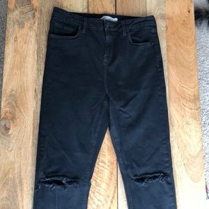 Topshop Jaime jeans distressed black